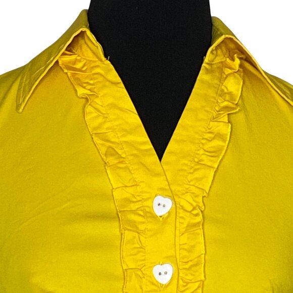 Wedtrend 1950s Retro Dress Womens Size Small Yellow Rockabilly Tradwife - Picture 13 of 15